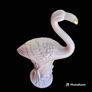 Pink Flamingo Ceramic Figure
